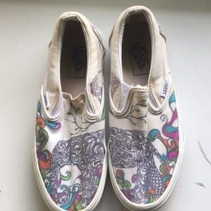 Vans off the walls customized shoes